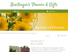 Tablet Screenshot of breitingerflowers.com